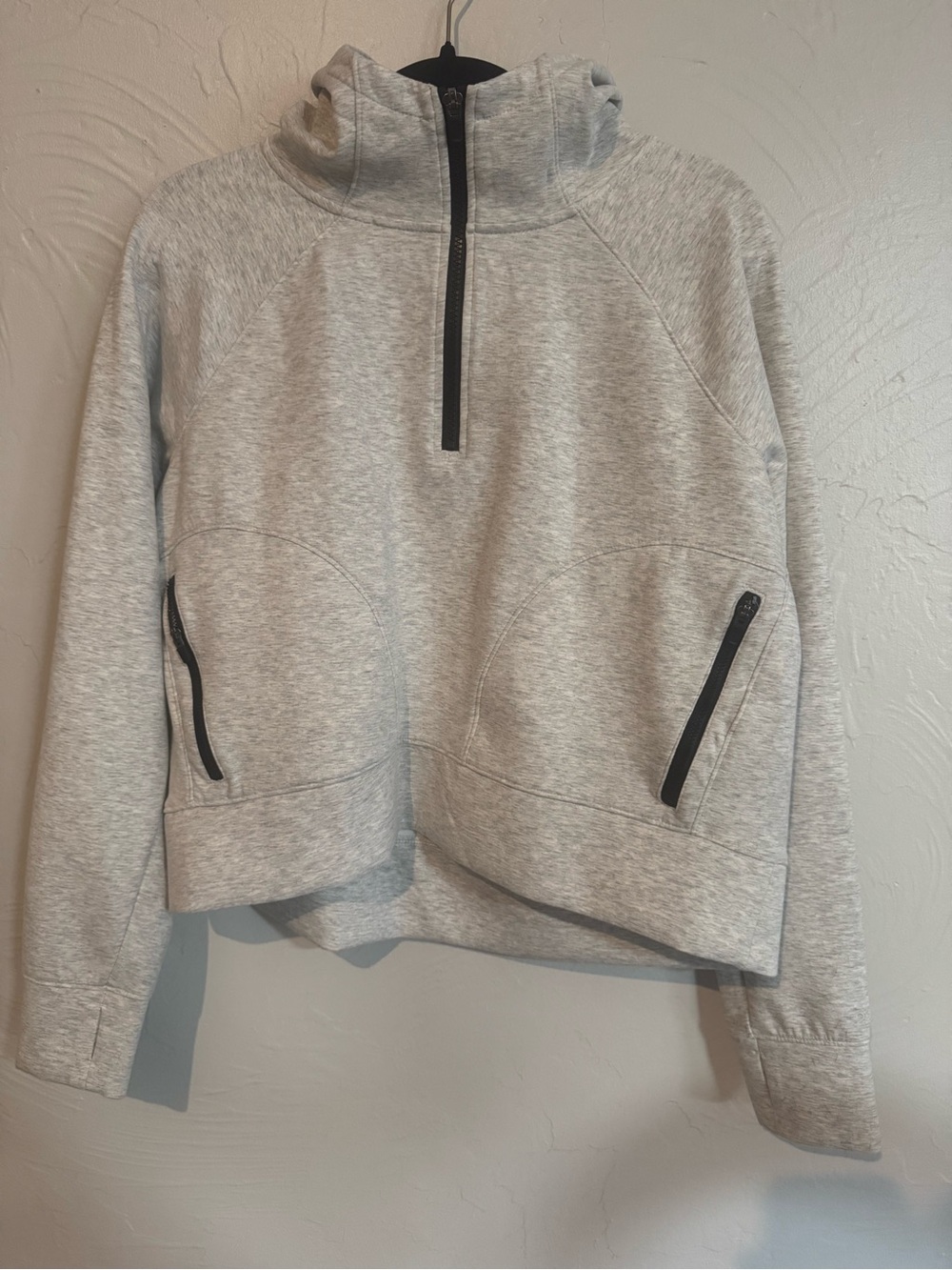 DSG Heather Gray Quarter-Zip Pullover Hoodie